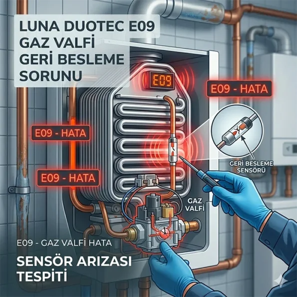 Luna DuoTec E09 - Gaz Valfi Geri Besleme Sorunu