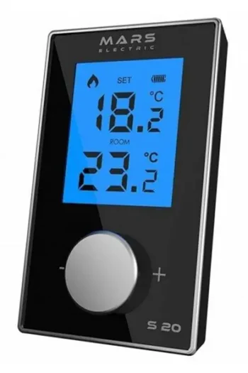 Oda Termostatı Kablosuz Siyah S20 GENERAL